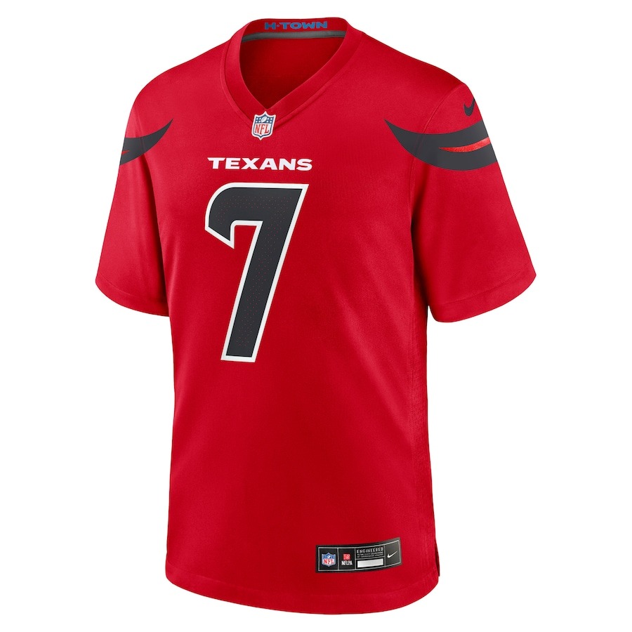 Men's Houston Texans C.J. Stroud Nike Red Game Jersey