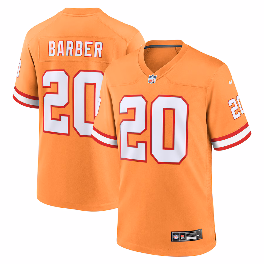Men's Tampa Bay Buccaneers Ronde Barber Nike Orange Retired Player Alternate Game Jersey