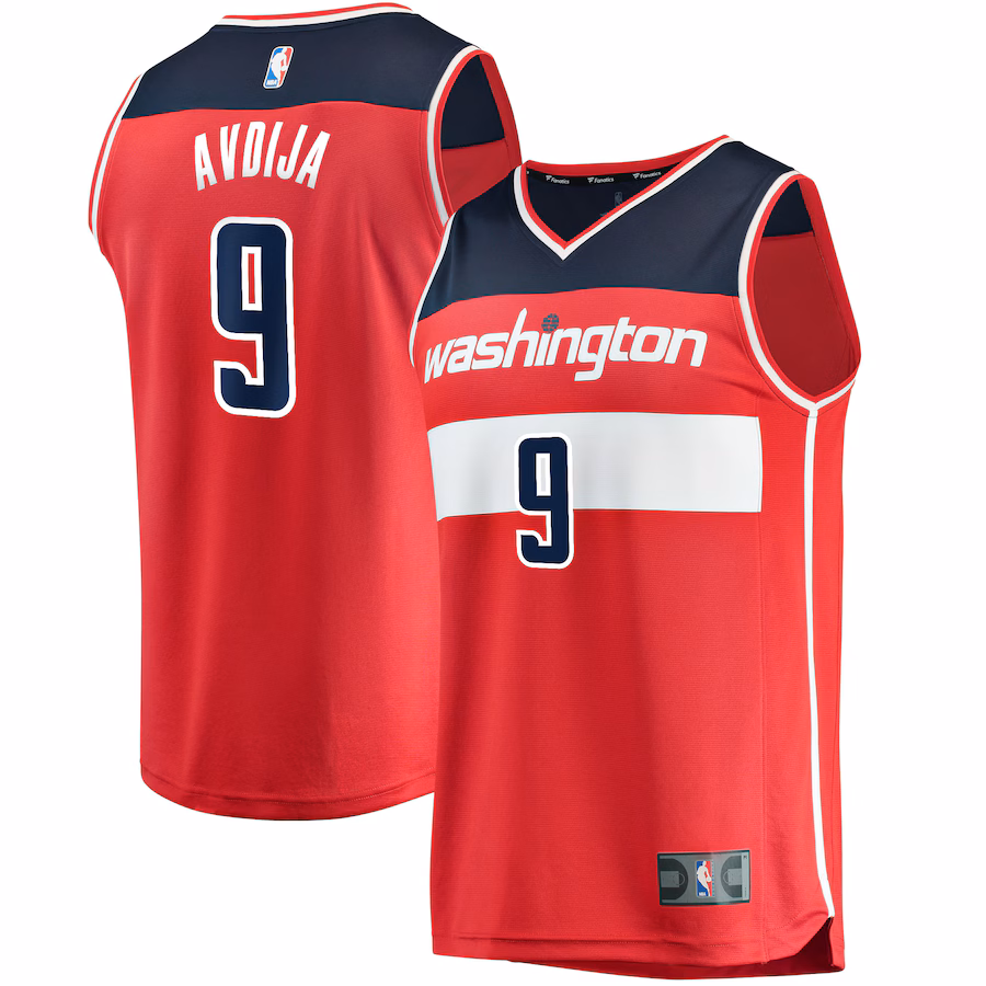 Men's Washington Wizards Deni Avdija Fanatics Red Fast Break Replica Jersey - Icon Edition