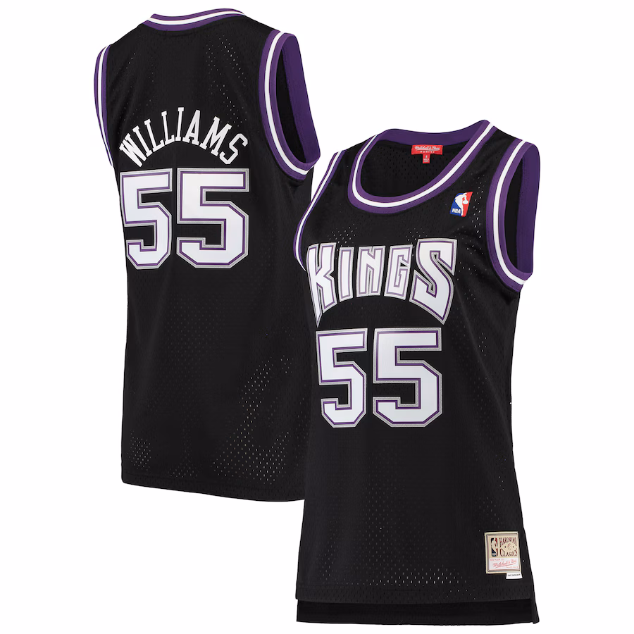 Women's Sacramento Kings Jason Williams Mitchell & Ness Black 2000/01 Hardwood Classics Swingman Jersey