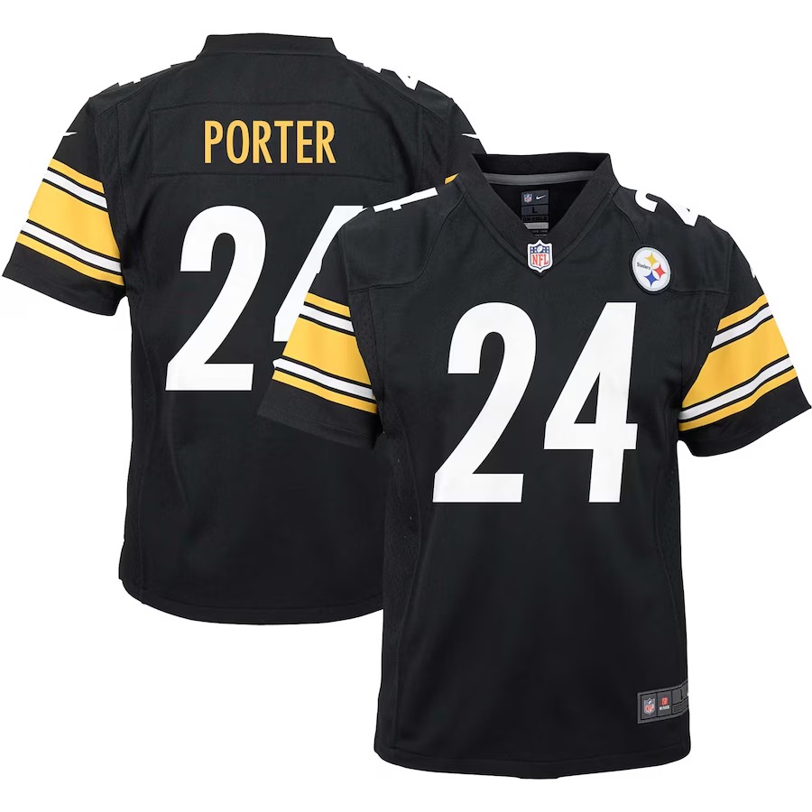 Youth Pittsburgh Steelers Joey Porter Jr. Nike Black Game Jersey