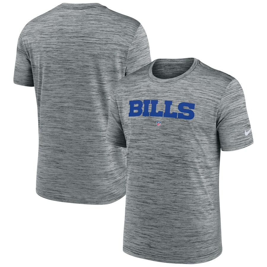 Men's Buffalo Bills Nike Gray Velocity Performance T-Shirt