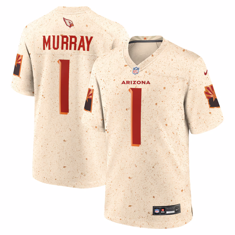 Men's Arizona Cardinals Kyler Murray Nike Natural 2025 Rivalries Collection Game Jersey