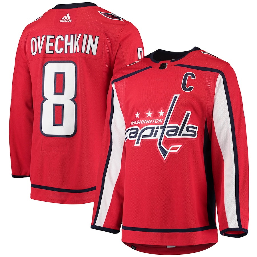 Men's Washington Capitals Alexander Ovechkin adidas Red Home Primegreen Authentic Player Jersey