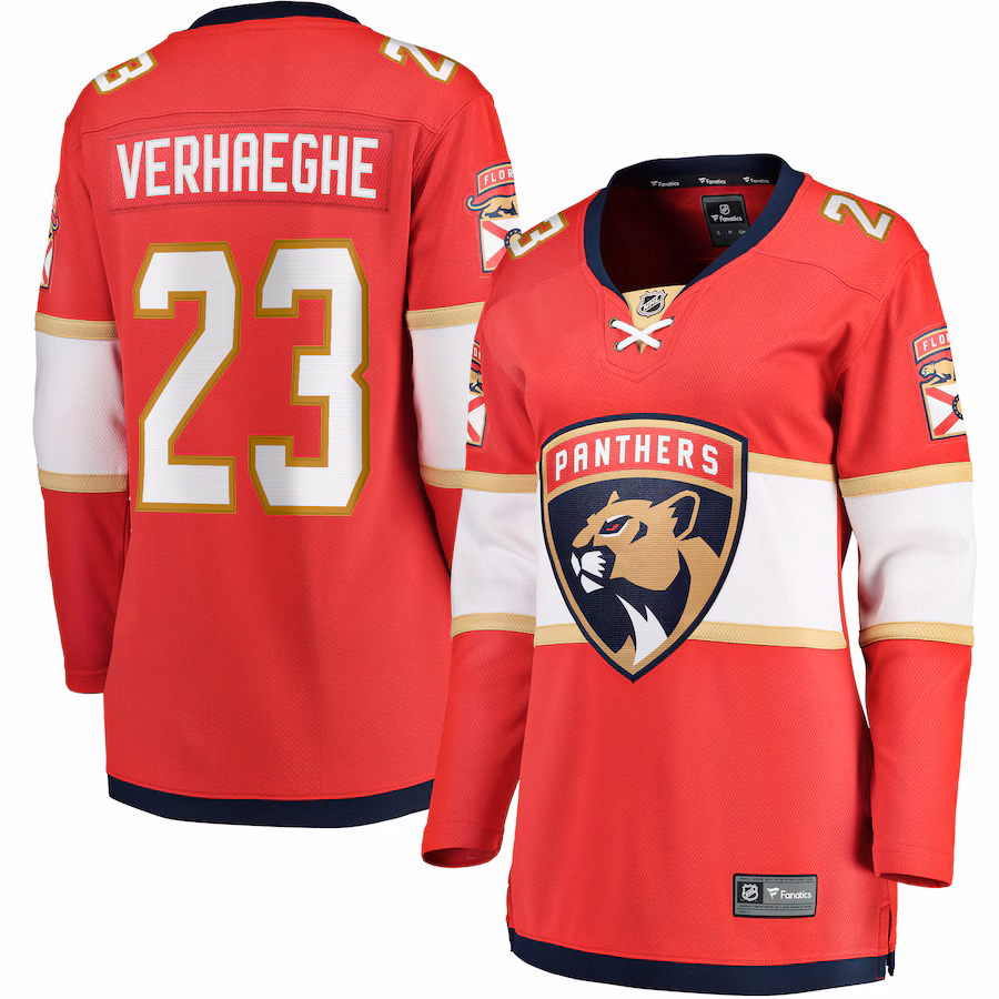 Women's Florida Panthers Carter Verhaeghe Fanatics Red Home Breakaway Jersey