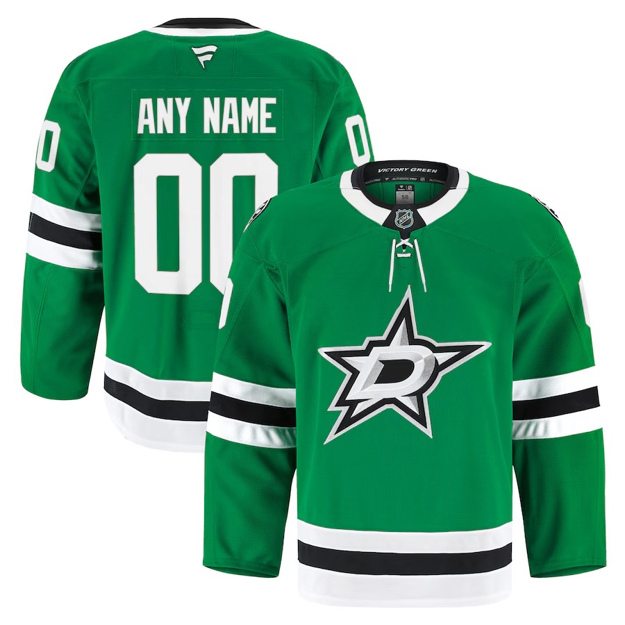 Men's Dallas Stars Fanatics Kelly Green Home Authentic Pro Custom Jersey