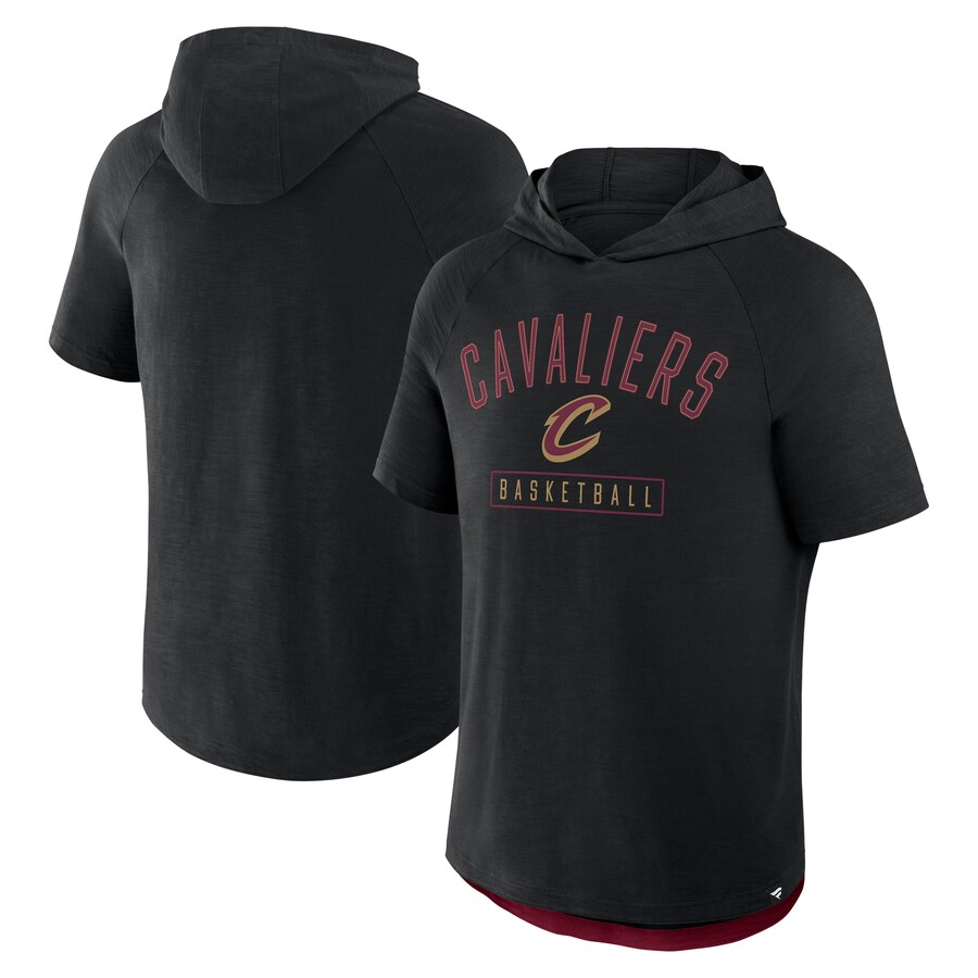 Men's Cleveland Cavaliers Fanatics Black Pass Legend Hooded T-Shirt