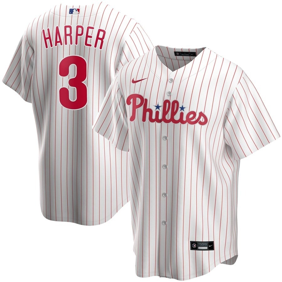 Youth Philadelphia Phillies Bryce Harper Nike White Alternate Replica Player Jersey