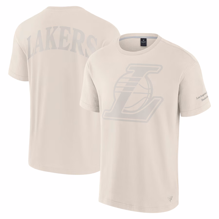 Men's Los Angeles Lakers Fanatics Cream Elements Iconic T-Shirt