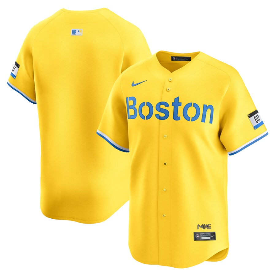 Men's Boston Red Sox  Nike Gold City Connect Limited Jersey