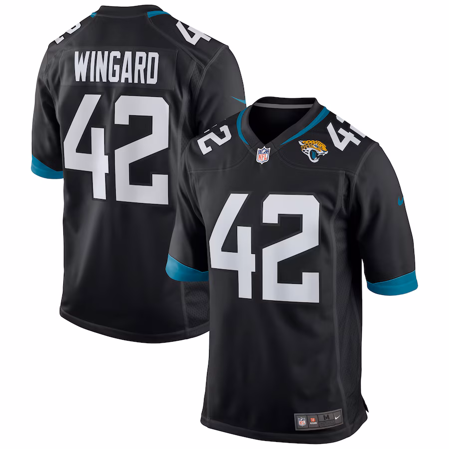 Men's Jacksonville Jaguars Andrew Wingard Nike Black Alternate Game Jersey