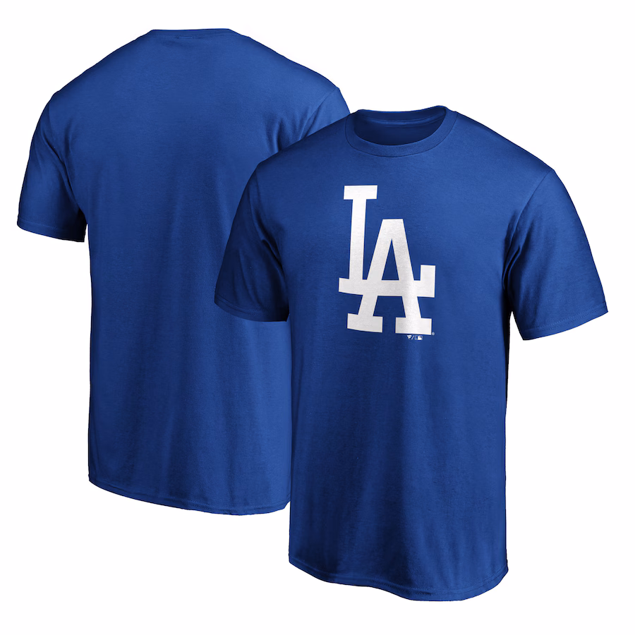 Men's Los Angeles Dodgers Royal Team Color Primary Logo 2 T-Shirt