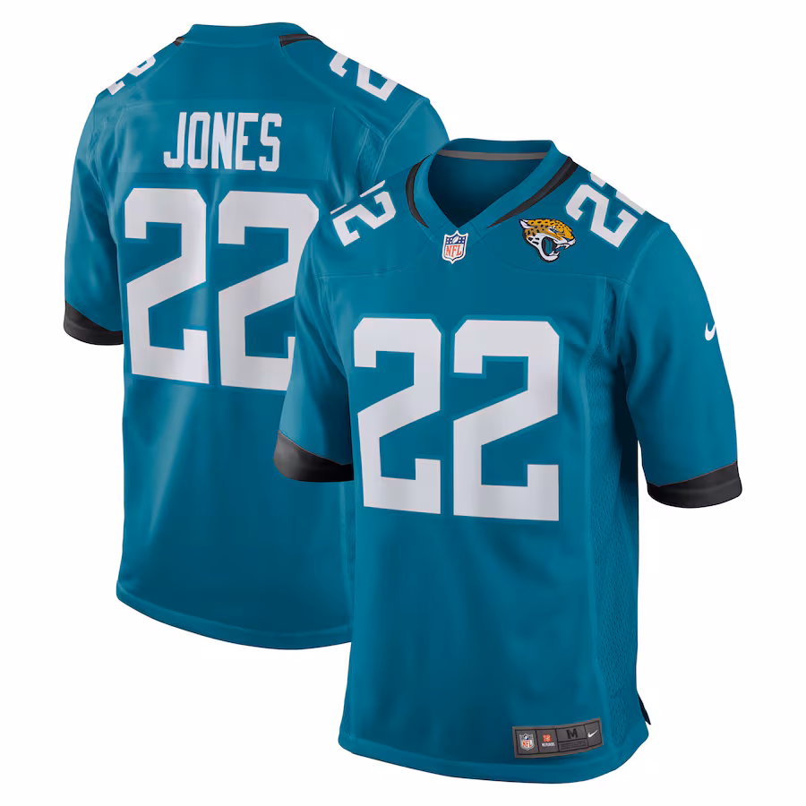 Men's Jacksonville Jaguars Jarrian Jones Nike Teal Team Game Jersey