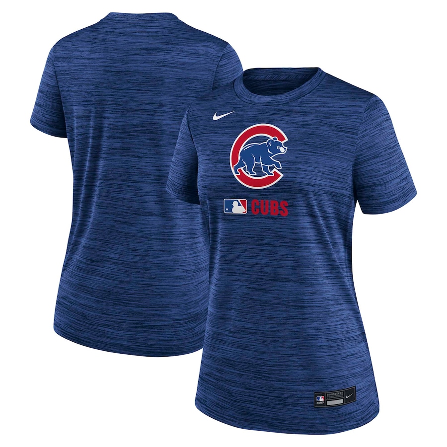 Women's Chicago Cubs Nike Royal Authentic Collection Velocity Performance T-Shirt
