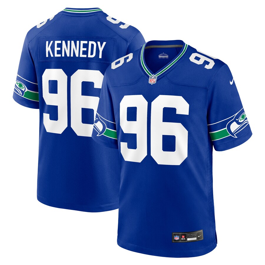 Men's Seattle Seahawks Cortez Kennedy Nike Royal Retired Player Alternate Game Jersey