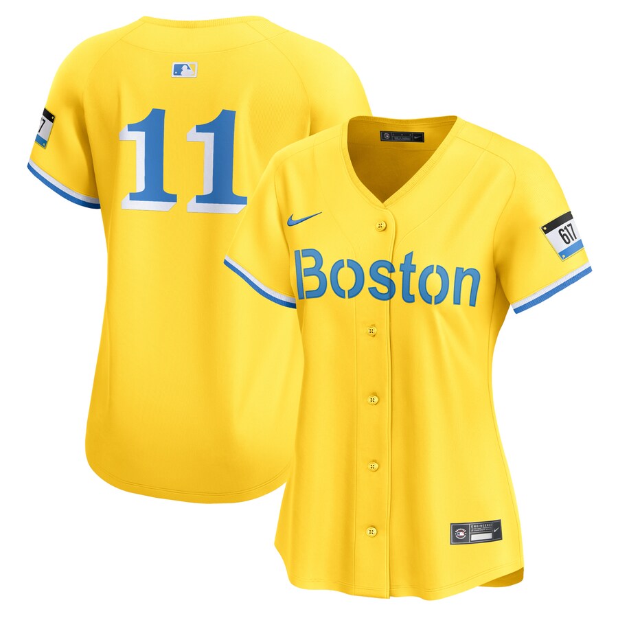 Women's Boston Red Sox Rafael Devers Nike Gold City Connect Limited Player Jersey