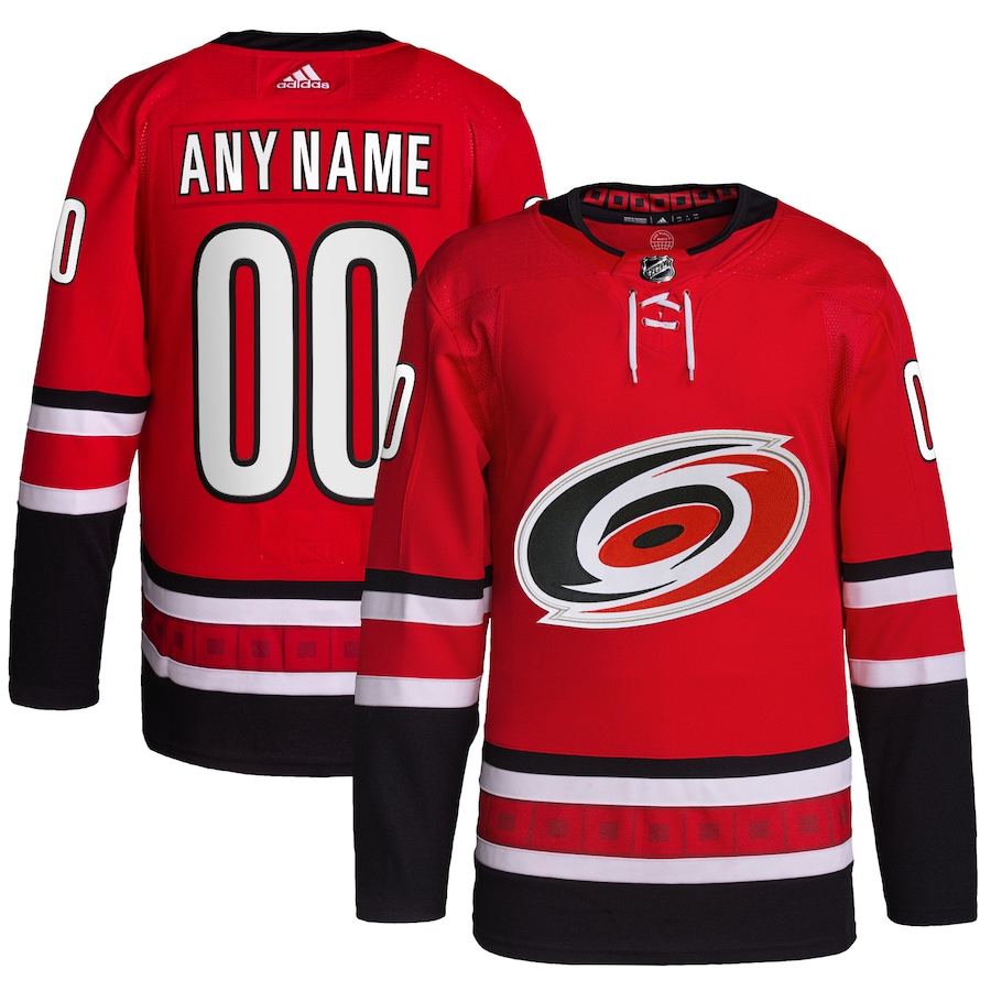 Men's Carolina Hurricanes adidas Red Alternate Primegreen Authentic Custom Jersey