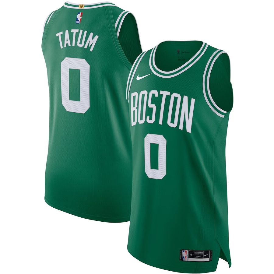 Men's Boston Celtics Jayson Tatum Nike Kelly Green Authentic Jersey - Icon Edition