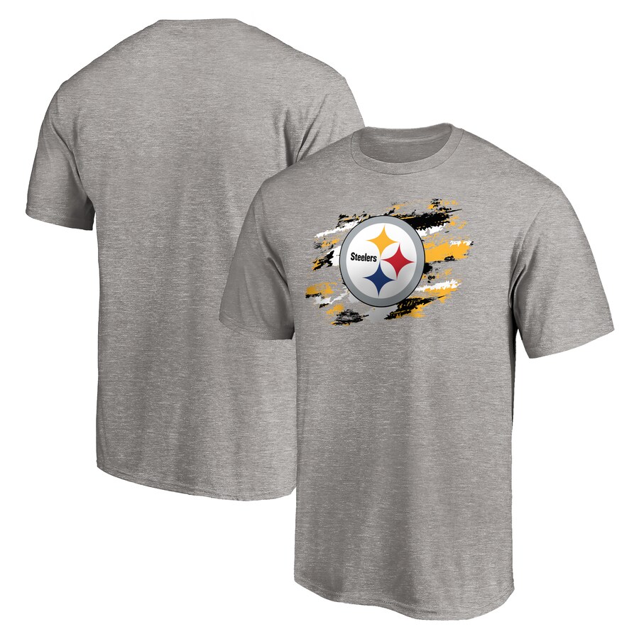 Men's Pittsburgh Steelers Heather Gray True Color T-Shirt