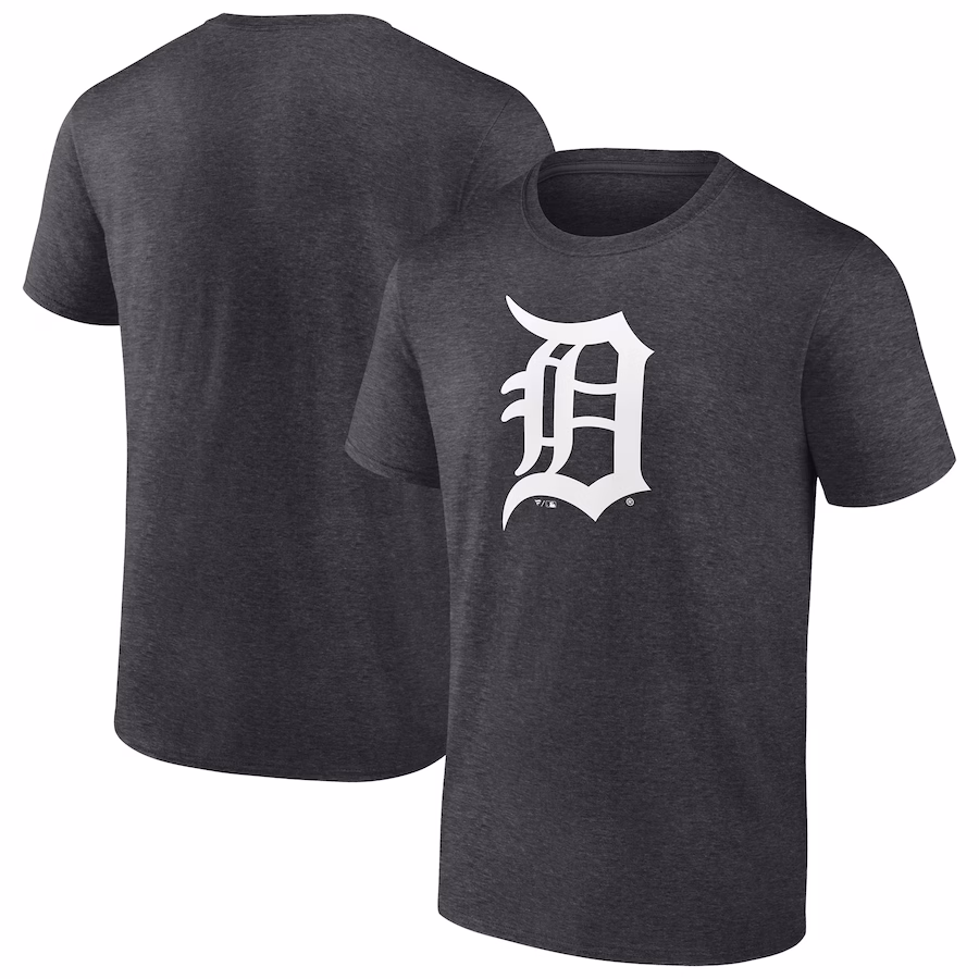 Men's Detroit Tigers Charcoal Monochrome T-Shirt