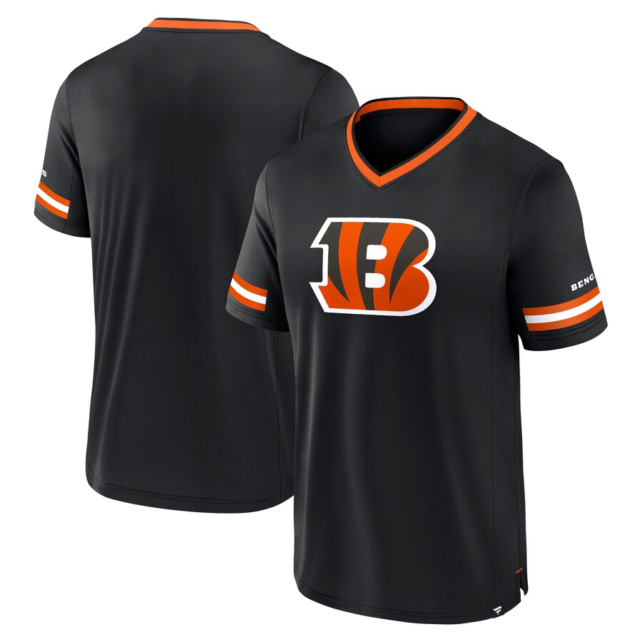 Men's Cincinnati Bengals Fanatics Black Stripe Stacking T-Shirt