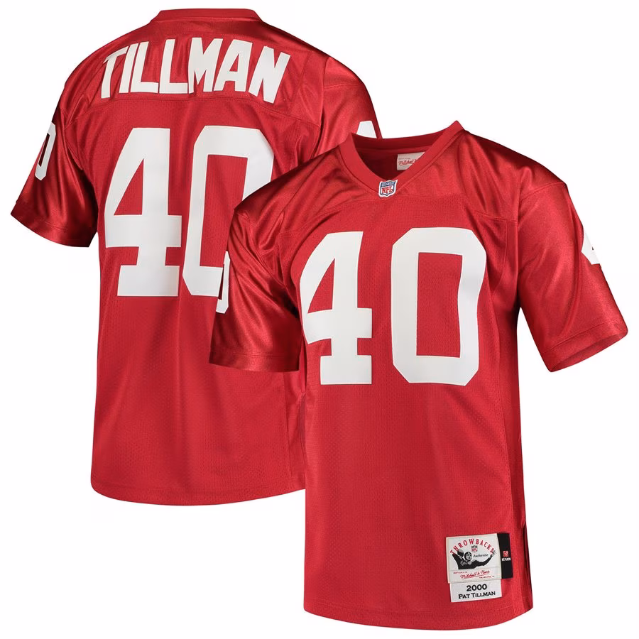 Men's Arizona Cardinals 2000 Pat Tillman Mitchell & Ness Cardinal Authentic Throwback Retired Player Jersey