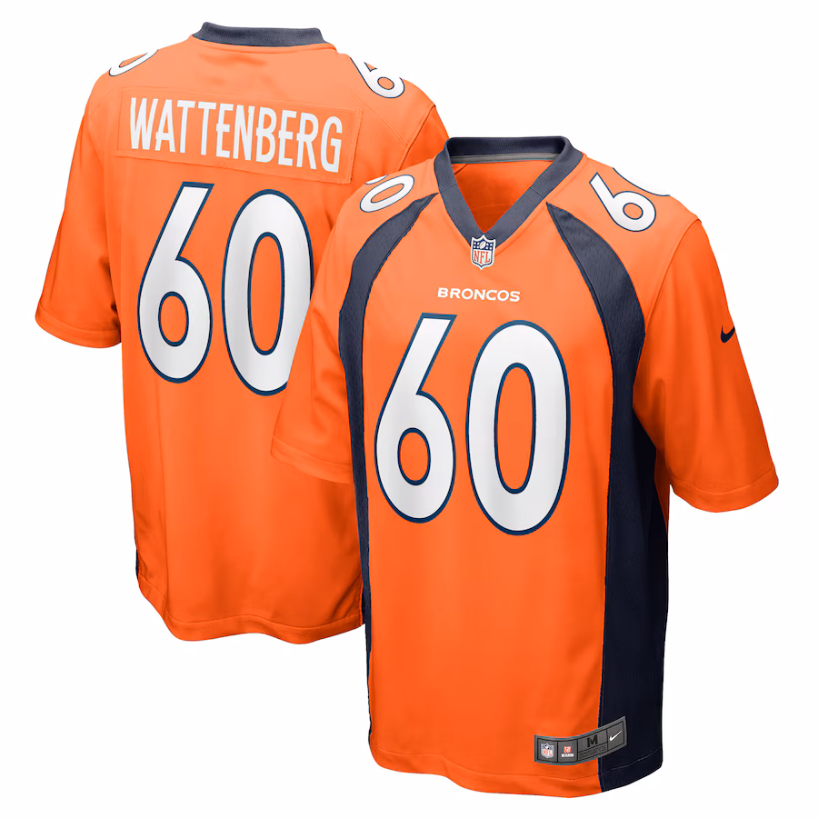 Men's Denver Broncos Luke Wattenberg Nike Orange Game Player Jersey