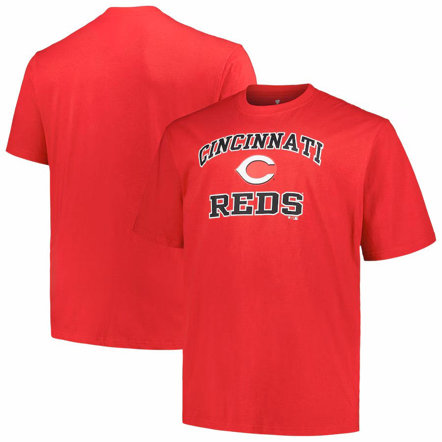 Men's Cincinnati Reds Profile Red Big & Tall Heart & Soul T-Shirt