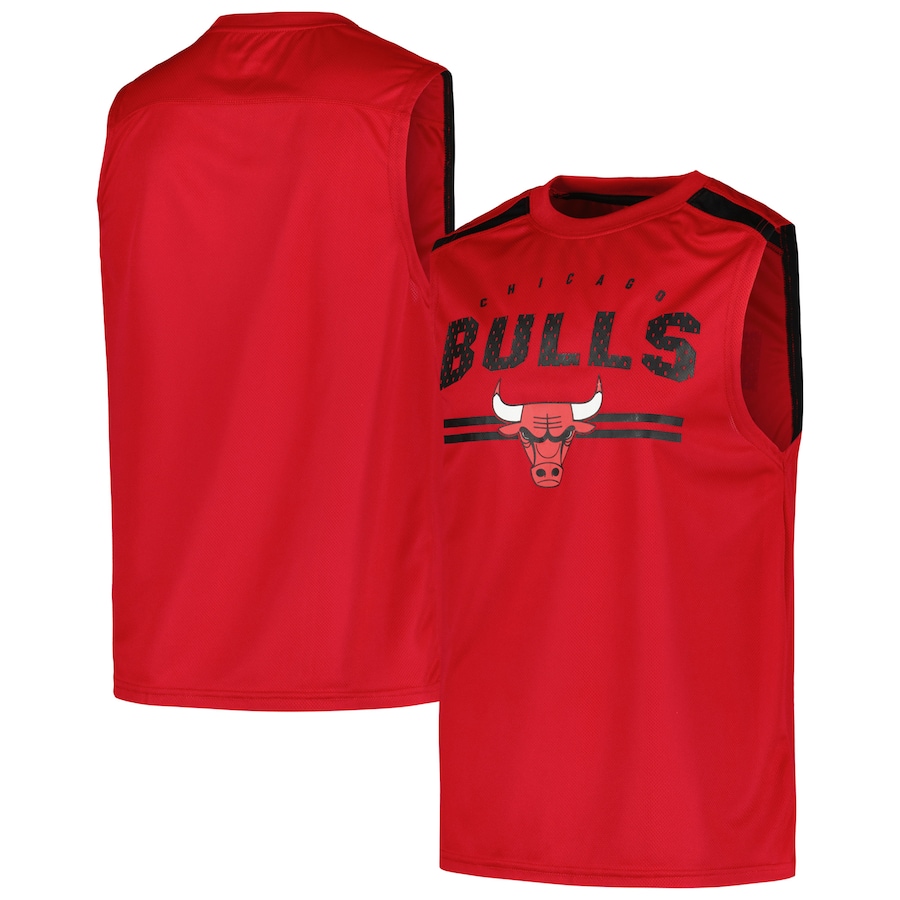 Men's Chicago Bulls Fanatics Red Birdseye Muscle Tank Top