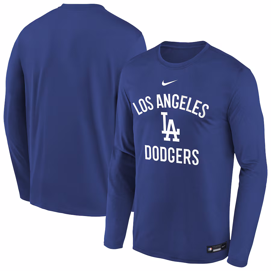 Youth Los Angeles Dodgers Nike Royal Authentic Collection Legend Performance Long Sleeve T-Shirt