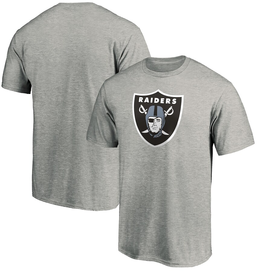 Men's Las Vegas Raiders Fanatics Heather Gray Primary Logo T-Shirt