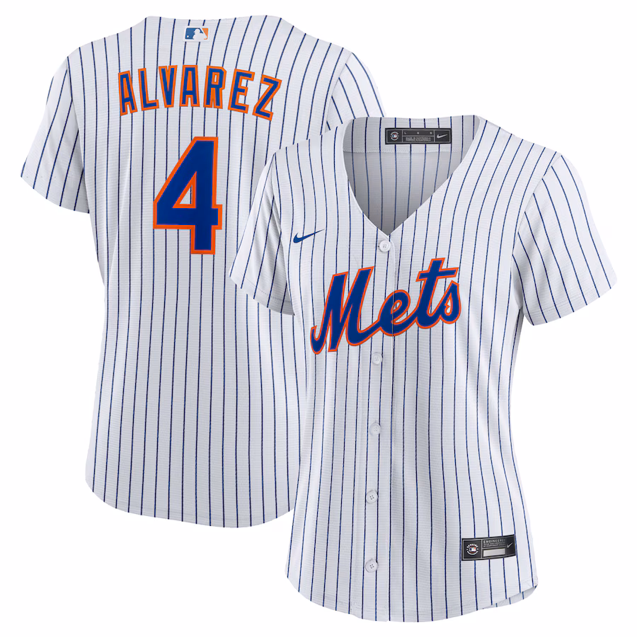 Women's New York Mets Francisco Alvarez Nike White Home Replica Jersey