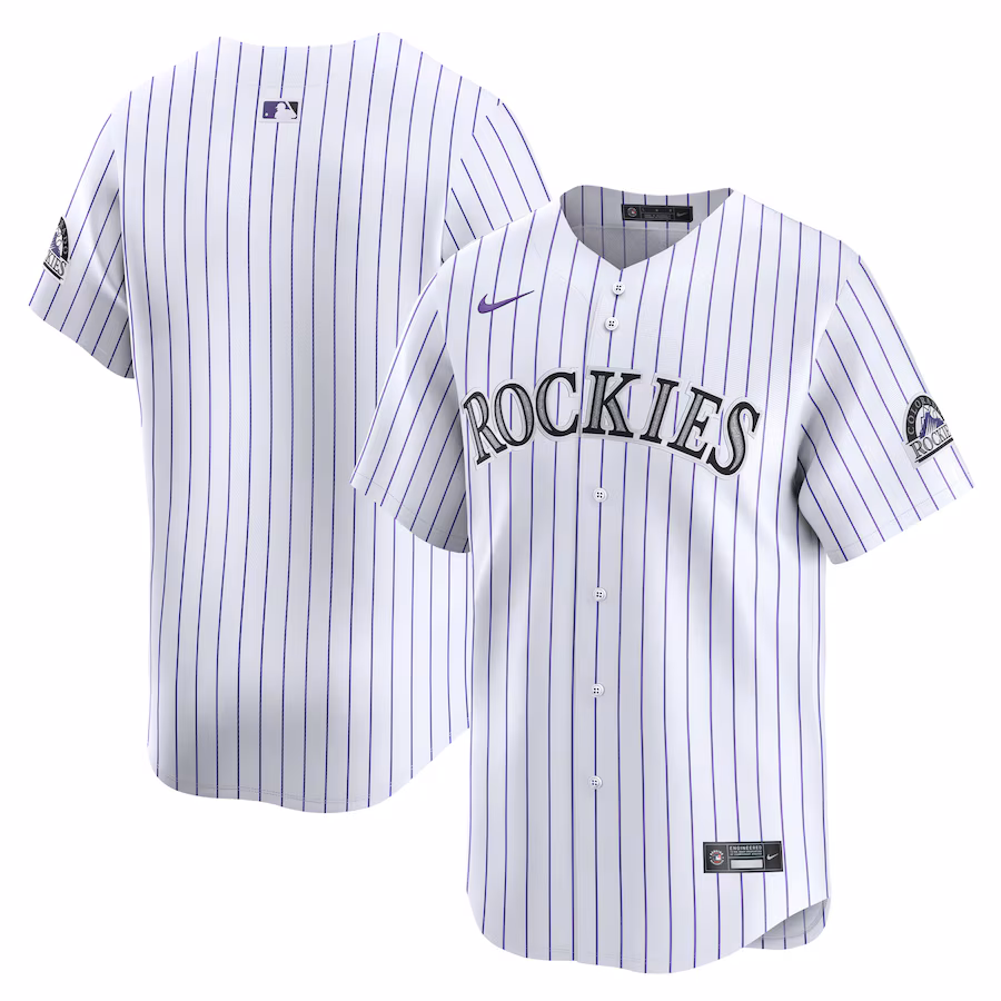 Youth Colorado Rockies Nike White Home Limited Jersey