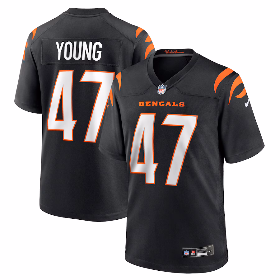 Men's Cincinnati Bengals Craig Young Nike Black Team Game Jersey
