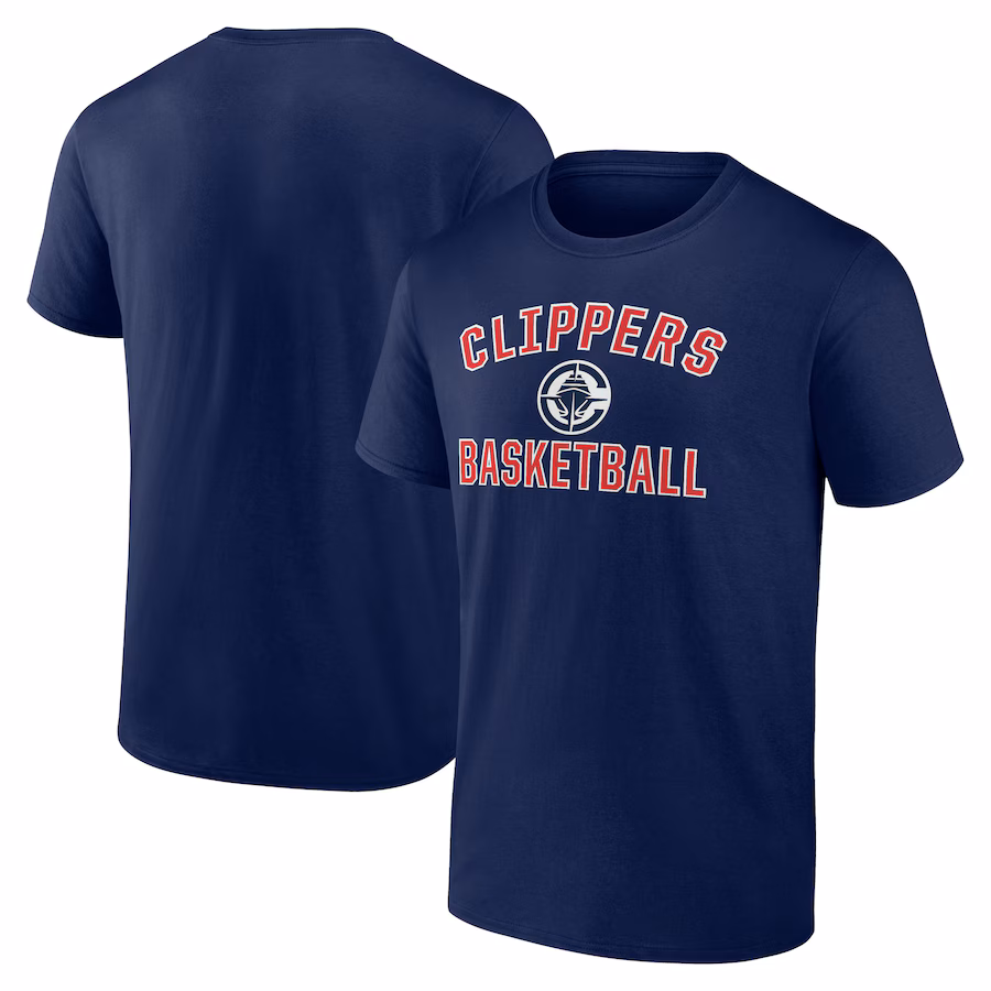 Men's LA Clippers  Navy  Victory Arch T-Shirt