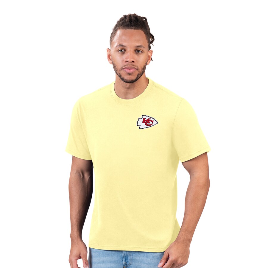 Men's Kansas City Chiefs  Margaritaville Yellow Sunday Vibes T-Shirt