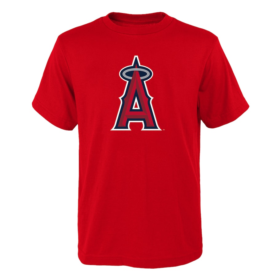 Youth Los Angeles Angels Red Logo Primary Team T-Shirt