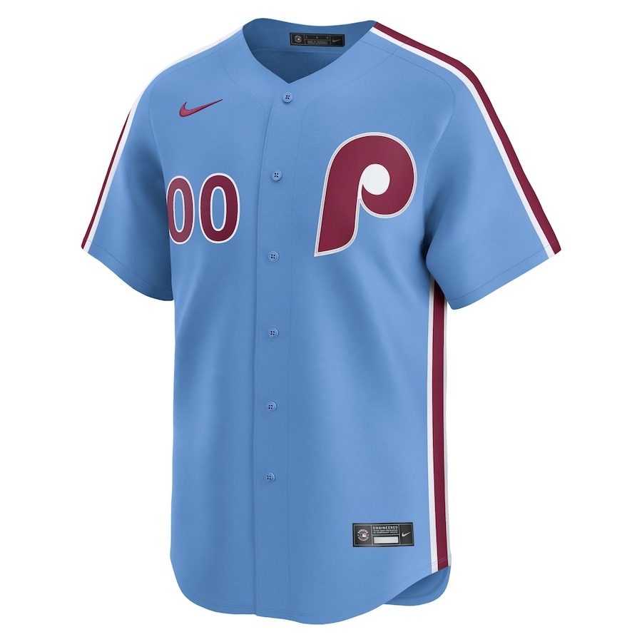 Men's Philadelphia Phillies  Nike Light Blue  Alternate Limited Custom Jersey