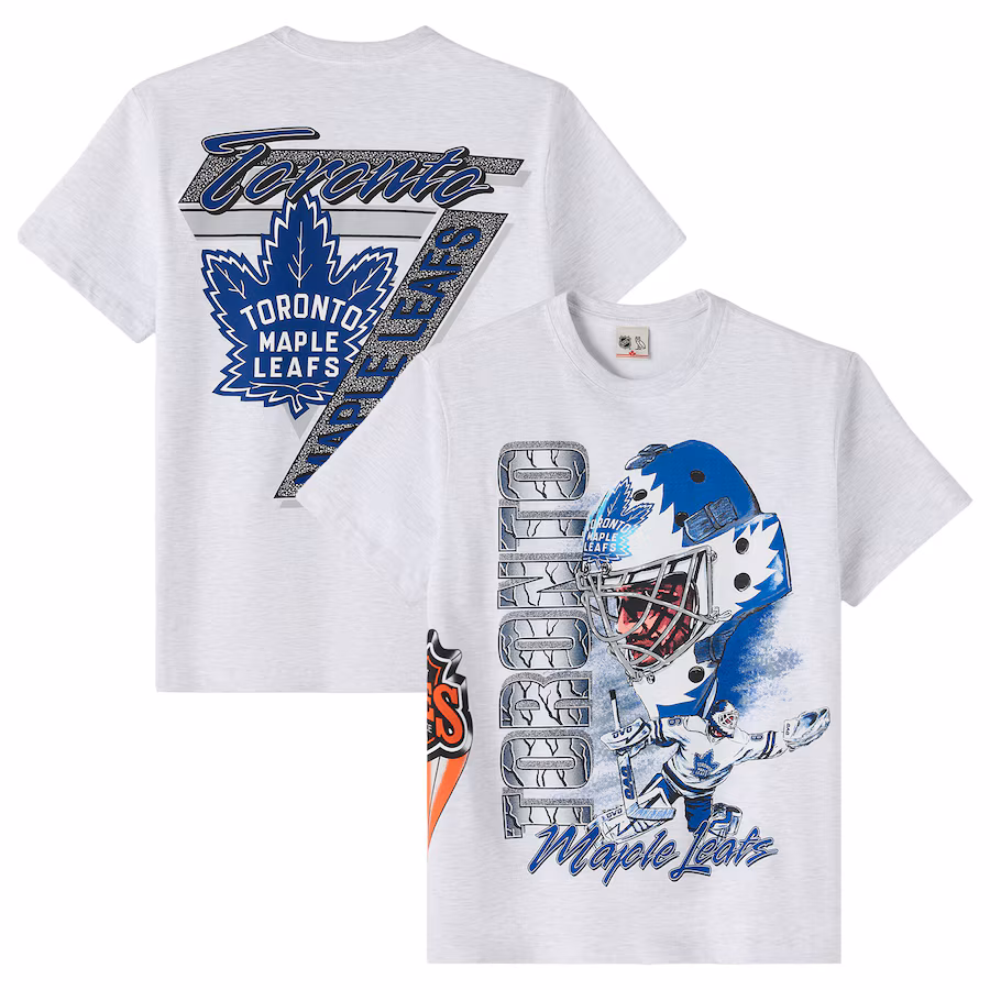 Men's Toronto Maple Leafs OVO x NHL Heather Gray Retro T-Shirt