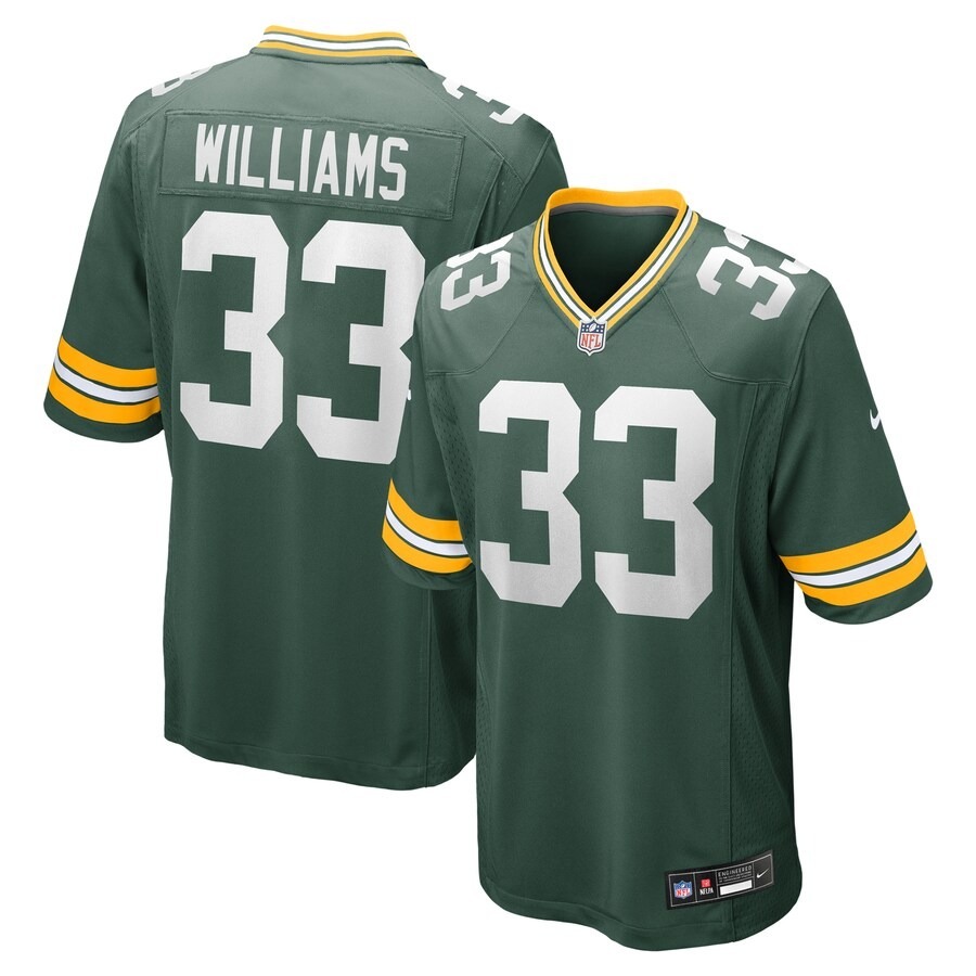 Men's Green Bay Packers Evan Williams Nike Green Game Jersey