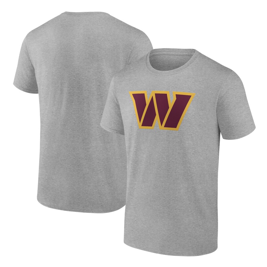 Men's Washington Commanders Fanatics Heather Gray Primary Logo T-Shirt
