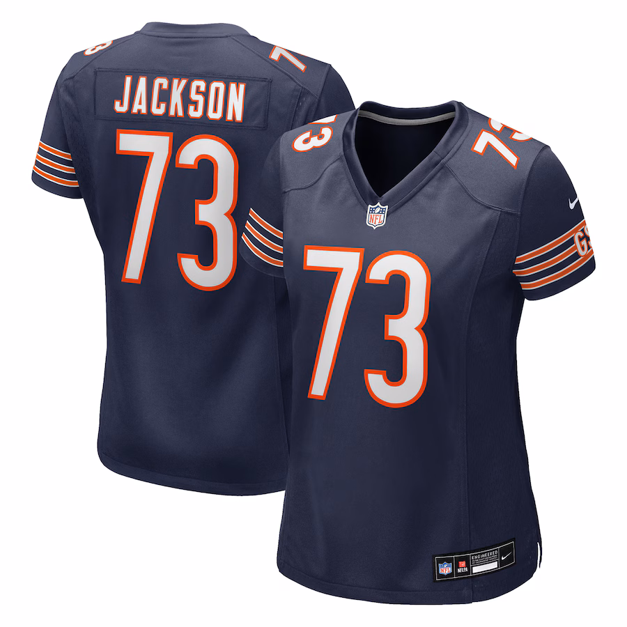 Women's Chicago Bears Jonah Jackson Nike Navy Team Game Jersey