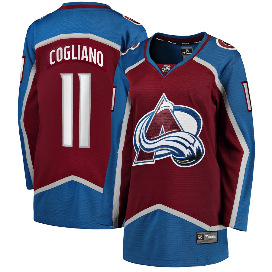 Women's Colorado Avalanche Andrew Cogliano Fanatics Branded Burgundy Home Breakaway Player Jersey