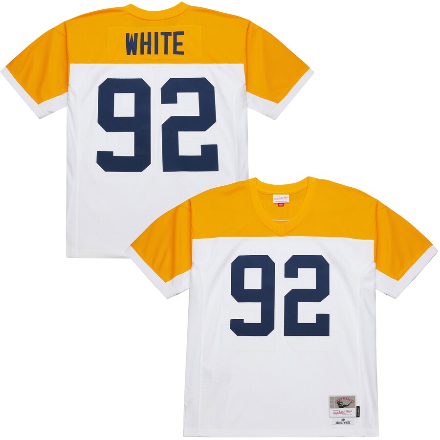 Men's Green Bay Packers Reggie White Mitchell & Ness White 1994 Legacy Replica Jersey