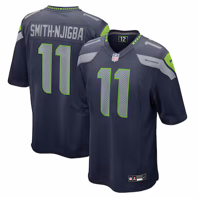 Men's Seattle Seahawks Jaxon Smith-Njigba Nike College Navy Game Jersey