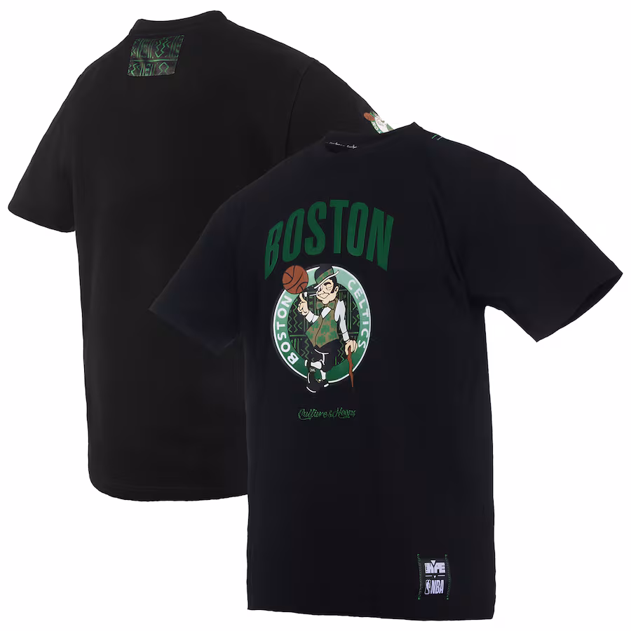 Men's Boston Celtics  NBA x Two Hype Black Culture & Hoops Collection Premium T-Shirt