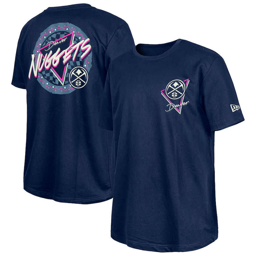 Denver Nuggets  New Era Navy Glow-in-the-Dark T-Shirt