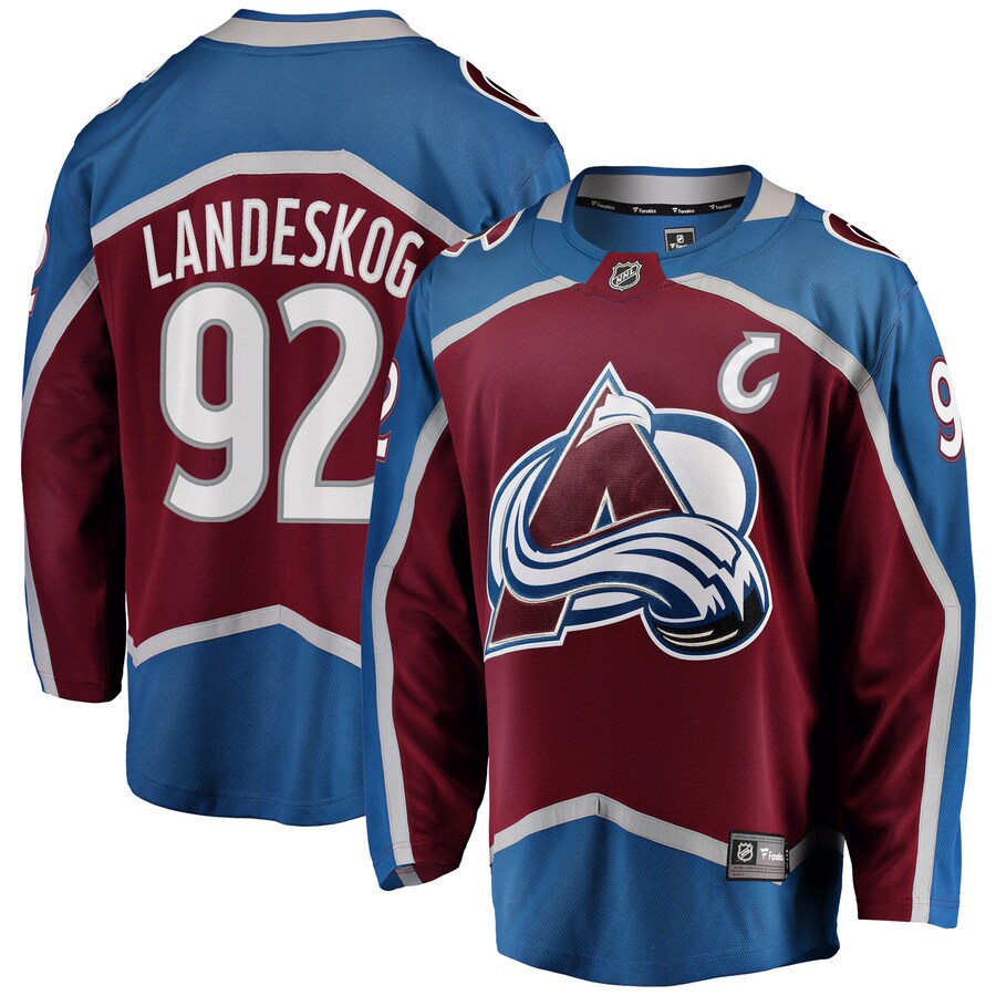Men's Colorado Avalanche Gabriel Landeskog Fanatics Branded Burgundy Breakaway Player Jersey