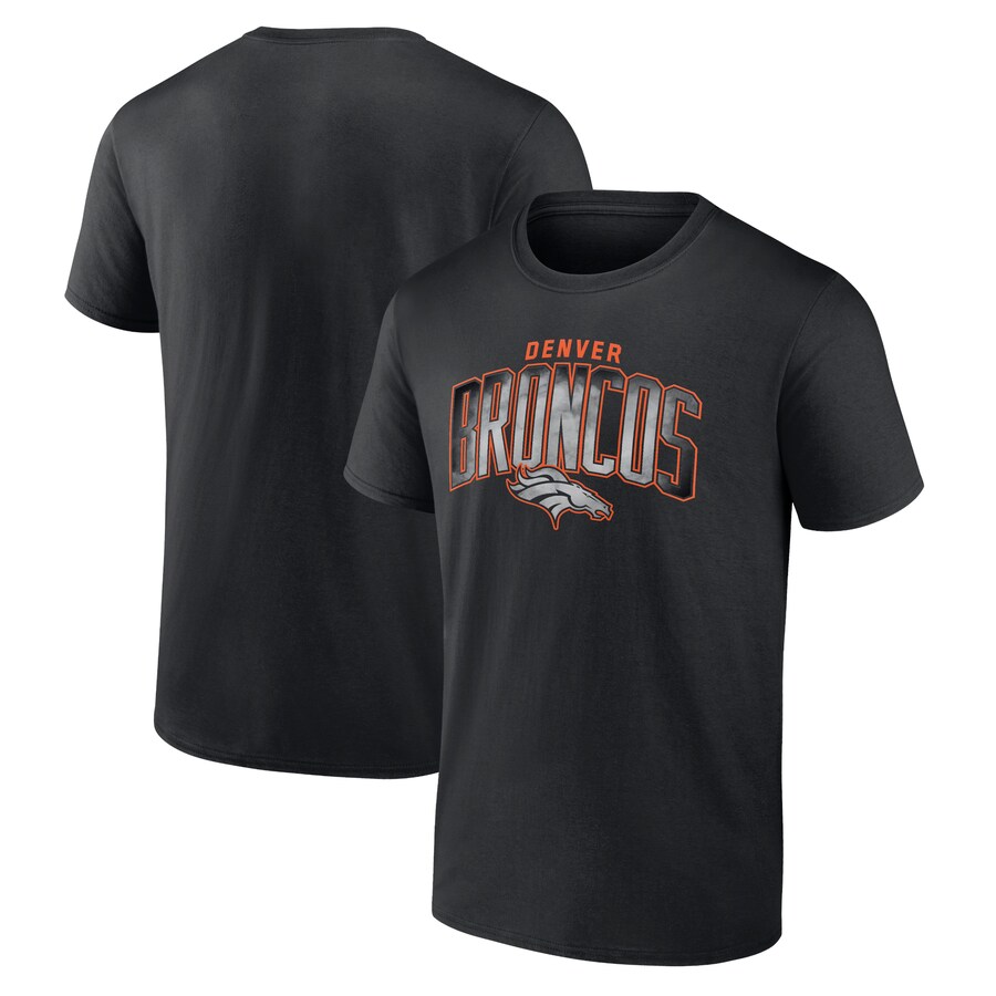 Men's Denver Broncos Black Smoke Arch T-Shirt