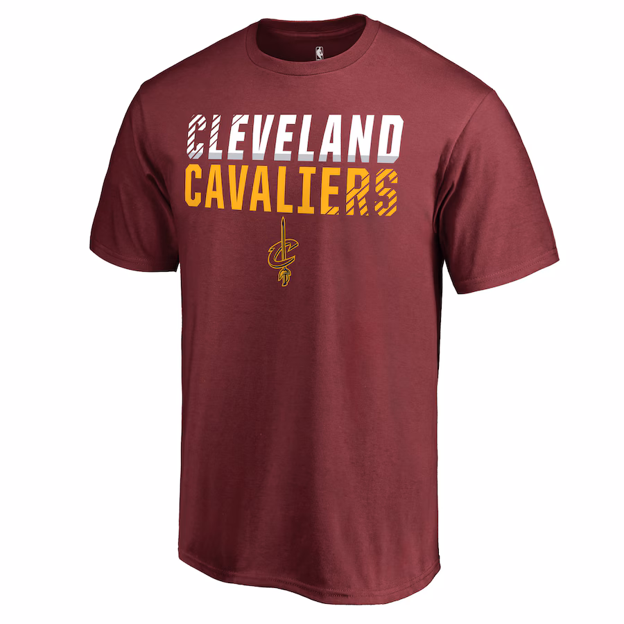 Men's Cleveland Cavaliers Wine Fade Out T-Shirt